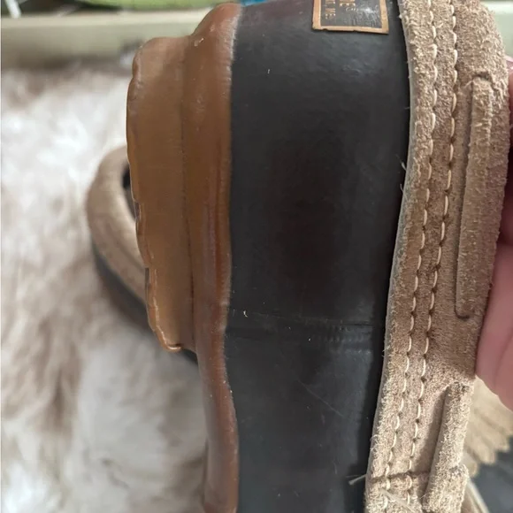 L.L. Bean Maine Hunting Tan and Brown Duck Shoes - Picture 4 of 11